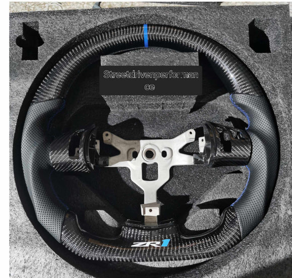 C6 Corvette Custom Carbon Fiber Steering Wheel with options