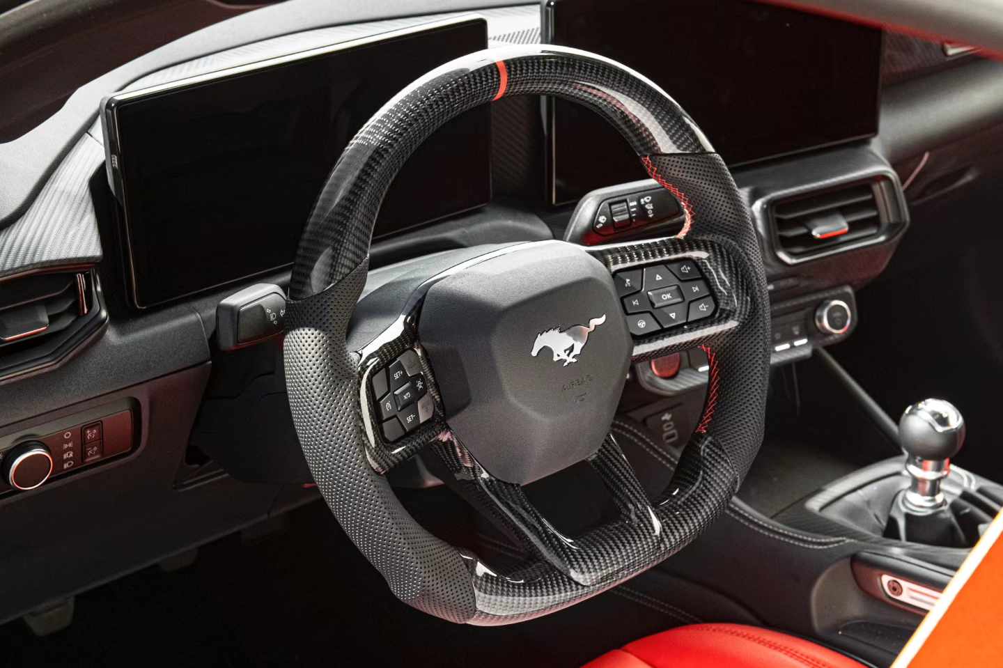 2024+ Ford Mustang S650 - Custom Carbon Fiber Steering Wheel with options