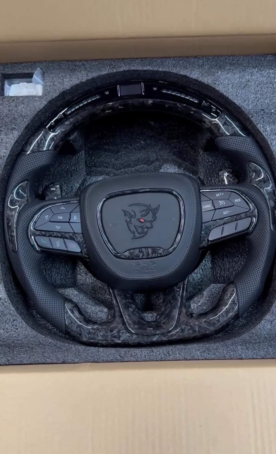 2015-2024+ MOPAR Dodge / Jeep - Custom Airbag Cover for Steering Wheel with options