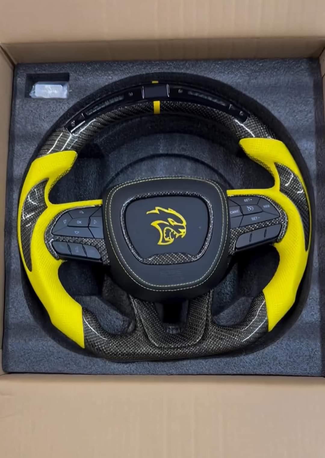 2015-2024+ MOPAR Dodge / Jeep - Custom Airbag Cover for Steering Wheel with options