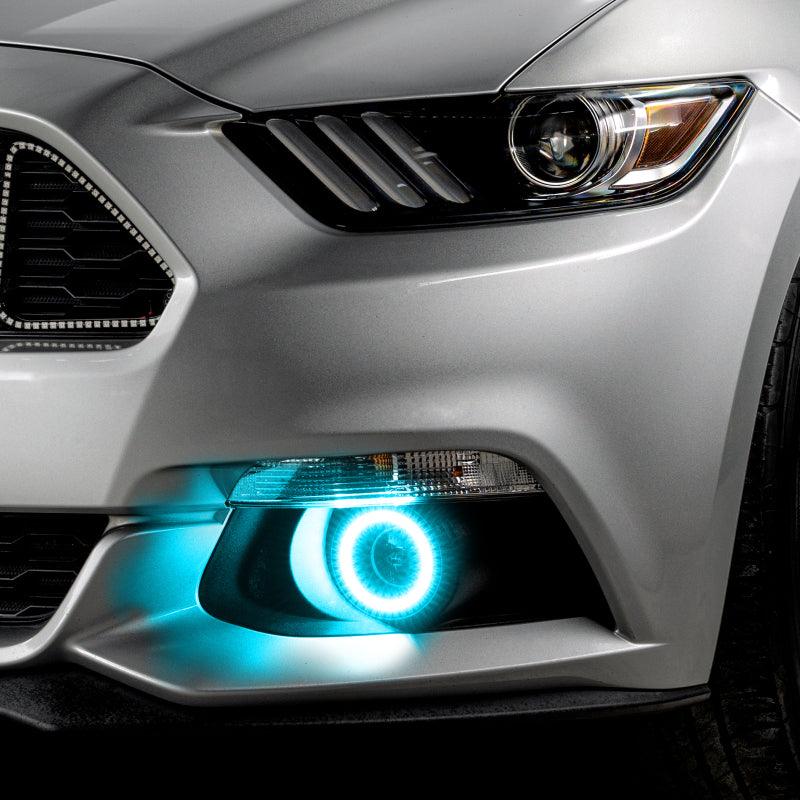 Oracle 15-17 Ford Mustang Dynamic RGB+A Projector Surface Mount Fog Light Halo Kit -