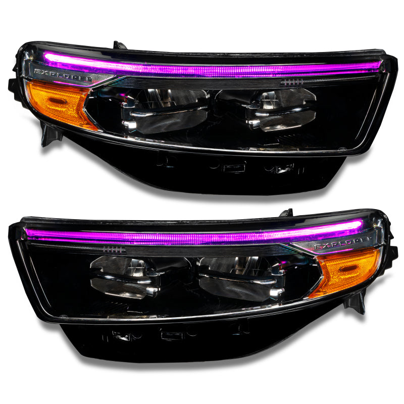 Oracle 20-22 Ford Explorer Dynamic RGB Headlight DRL Kit - - w/ BC1 Controller
