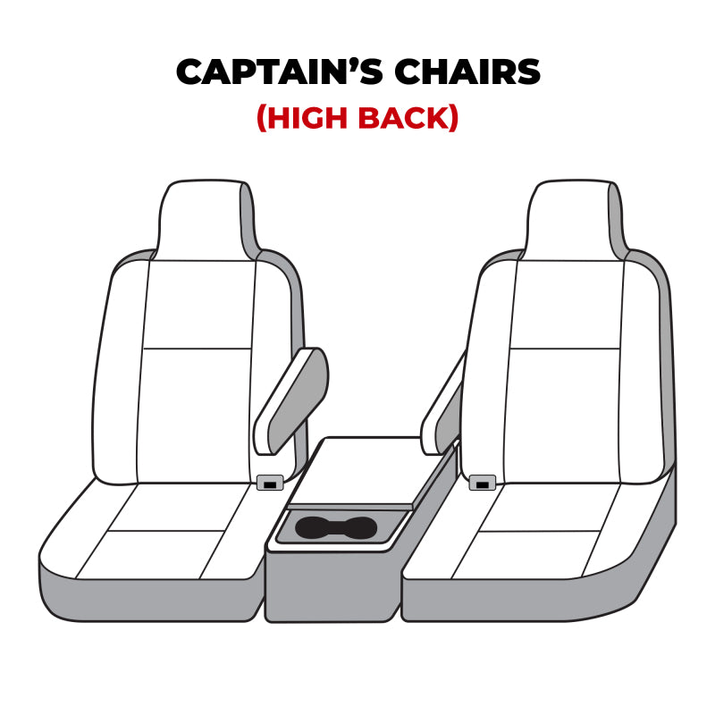 Covercraft 00-06 Ford Excursion Polycotton SeatSaver Custom Front Row Seat Covers - Misty Grey