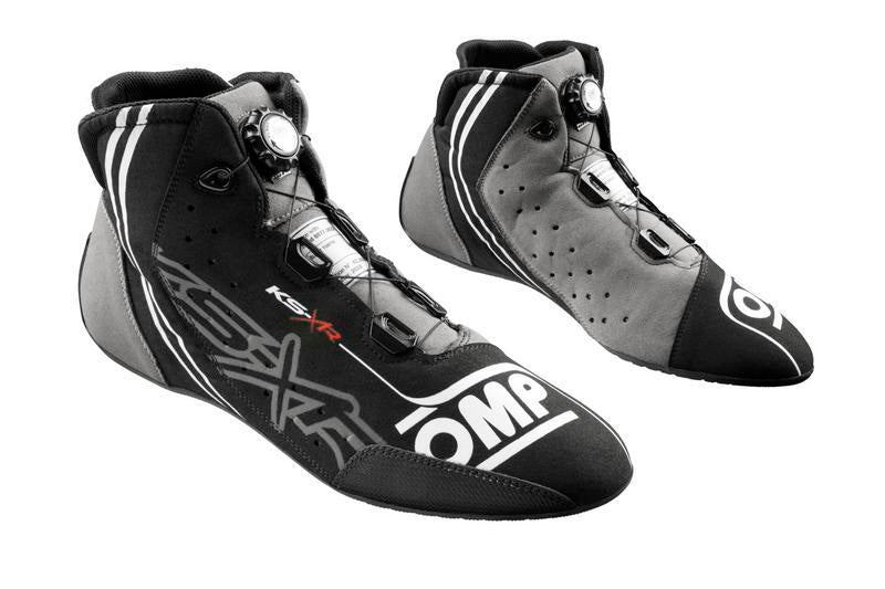 OMP KART SHOES KS-X FIA 8877-2022 BLACK/GREY/FLUO YELLOW SIZE 36