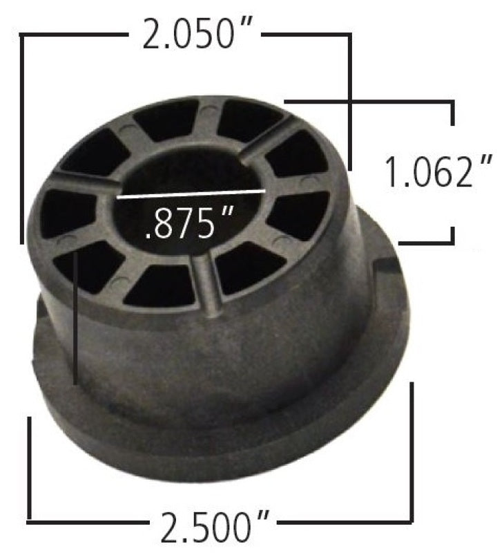 Ridetech Delrin Control Arm Single Bushing 2.5in Large OD / 2.05in Small OD / .875in ID /1.312in OAL