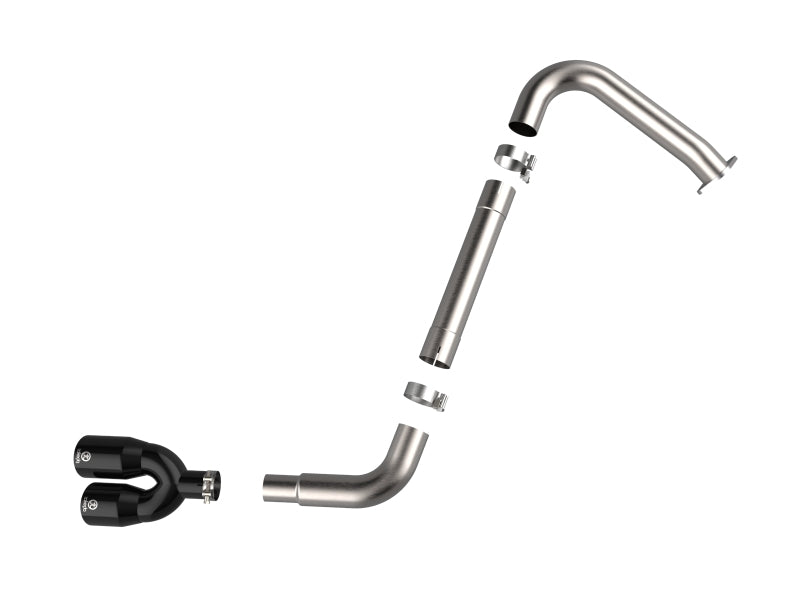 aFe Takeda Axle-Back Exhaust System Hyundai Elantra N Line 21-25 L4-1.6L- Black Tip