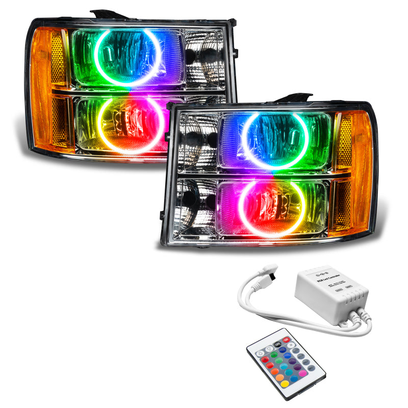 Oracle 07-13 GMC Sierra SMD HL - Round Ring Design - ColorSHIFT w/ Simple Controller