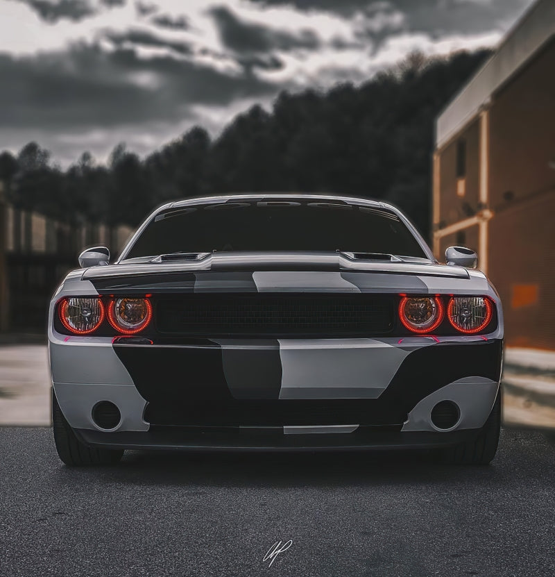 Oracle 08-14 Dodge Challenger Dynamic Surface Mount Headlight Halo Kit - - Dynamic