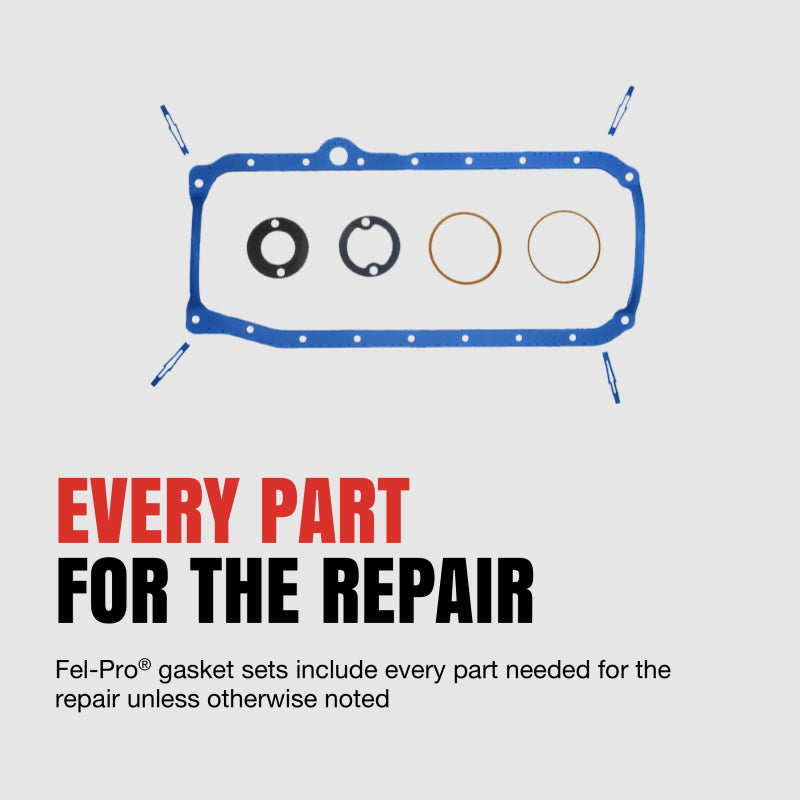 Fel-Pro Chrysler PT Cruiser OS 30728 R Engine Oil Pan Gasket Set PermaDry Molded Rubber
