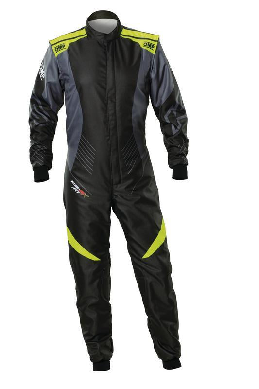 OMP KS-2X ART SUIT FIA 8877-2022 BLACK / FLUO YELLOW SZ 52