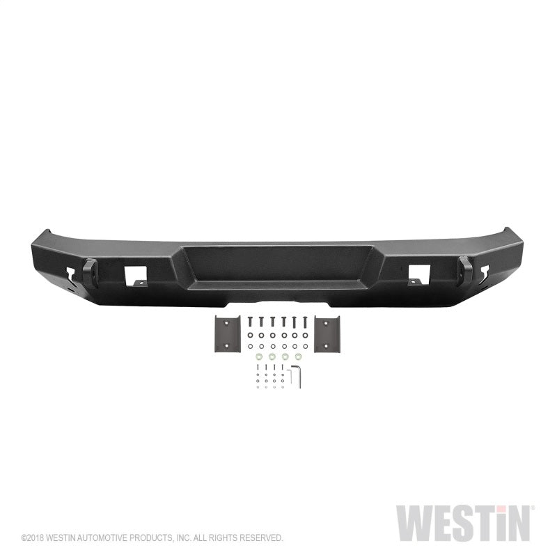 Westin 18-19 Jeep Wrangler JL WJ2 Rear Bumper - Textured Black