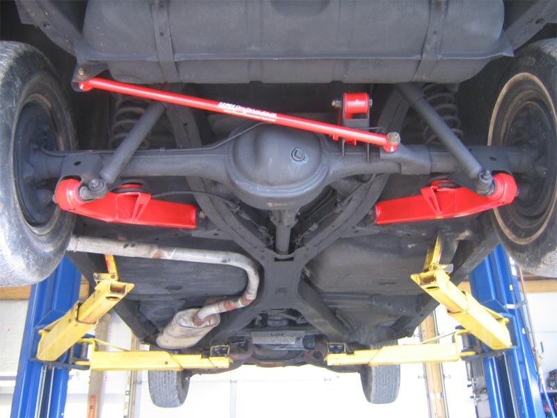 UMI Performance 59-64 GM B-Body Rear Suspension Kit 4-Link- Chevy only - Red