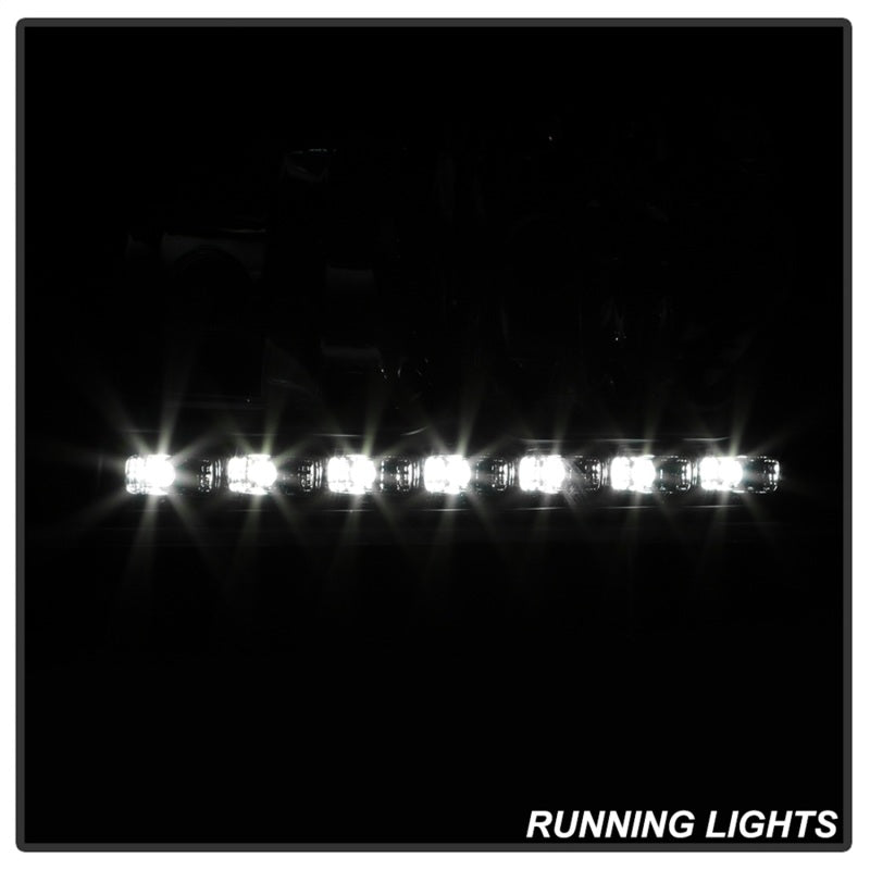 xTune Dodge Charger 06-10 1Pc LED Crystal Headlights Black HD-ON-DCH05-1PC-LED-BK