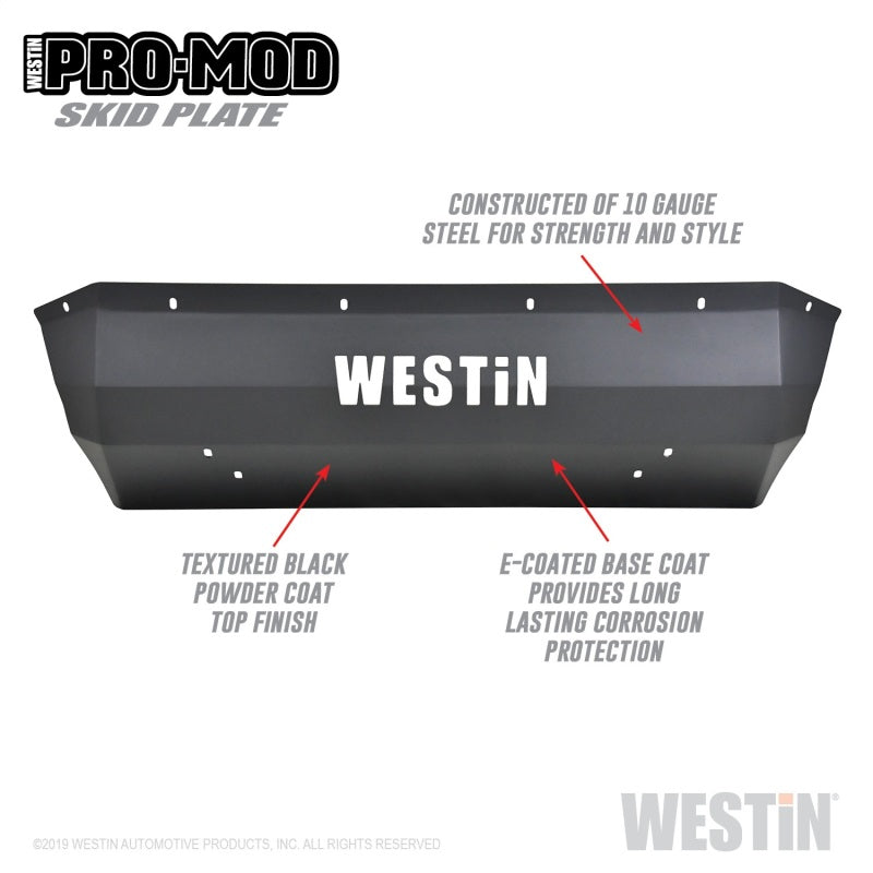 Westin 18-19 Ford F-250/350 Pro-Mod Skid Plate - Textured Black