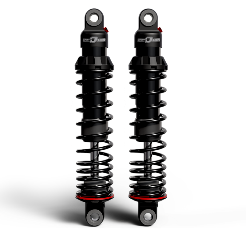 Progressive 91-05 Harley-Davidson Early Dyna 494 Series Shocks 13.5in Bushing - Black