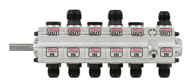 Peterson Fluid Systems R4 6-Stage Oil Pump - Left Side Mount - HV - Rear Drive