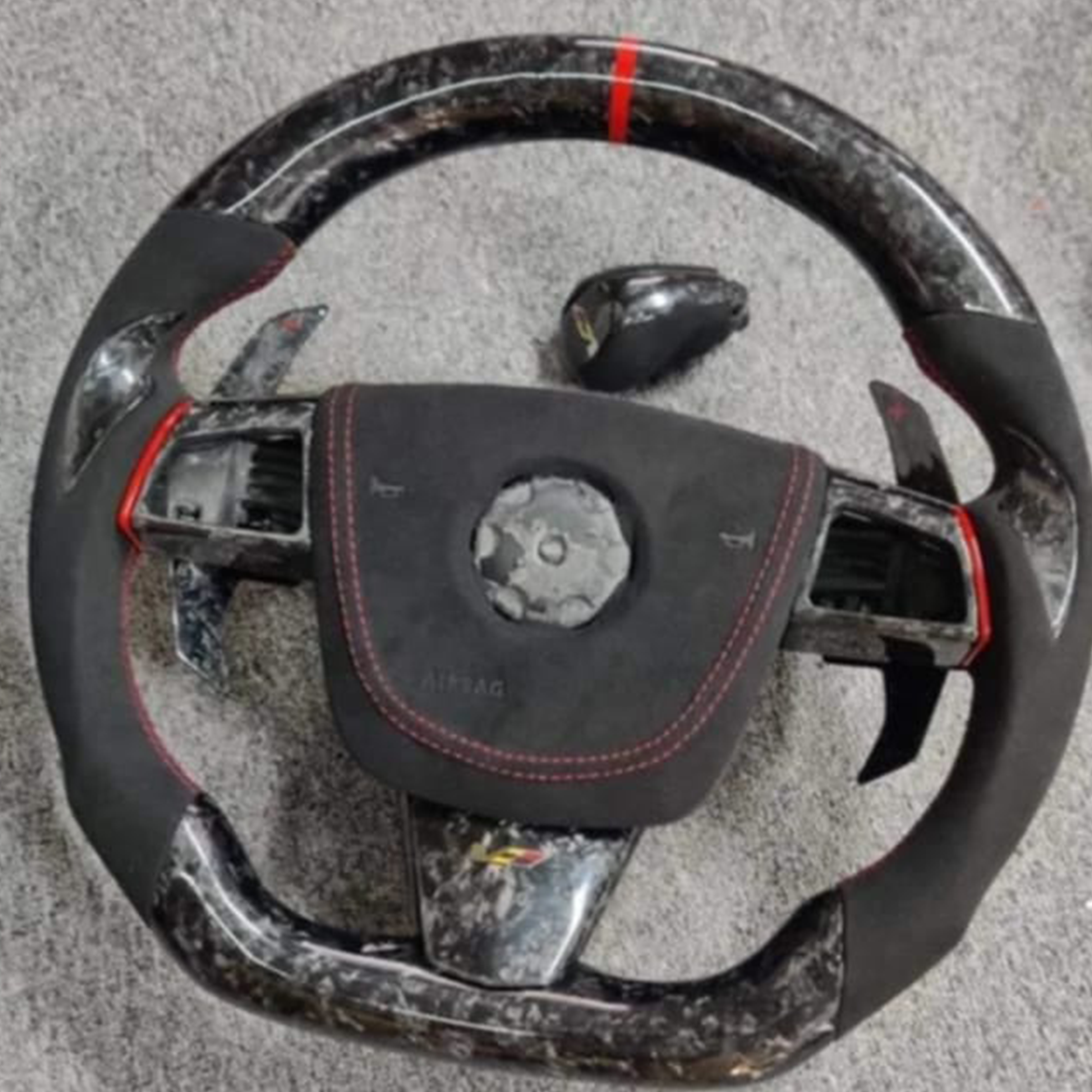 2008 - 2015 CTS, CTS-V "V2" Custom Carbon Fiber Steering Wheel with options