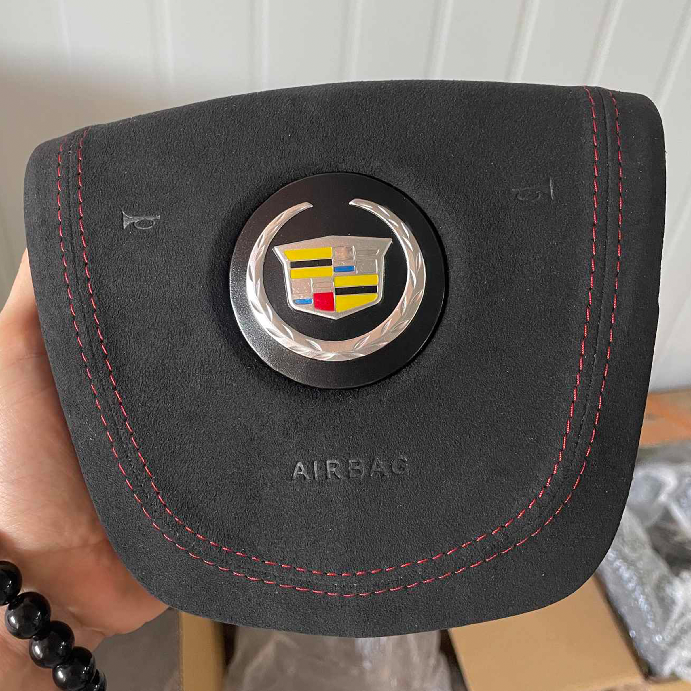 2008 - 2015 CTS CTS-V "V2" - Custom Airbag Cover for Steering Wheel with options
