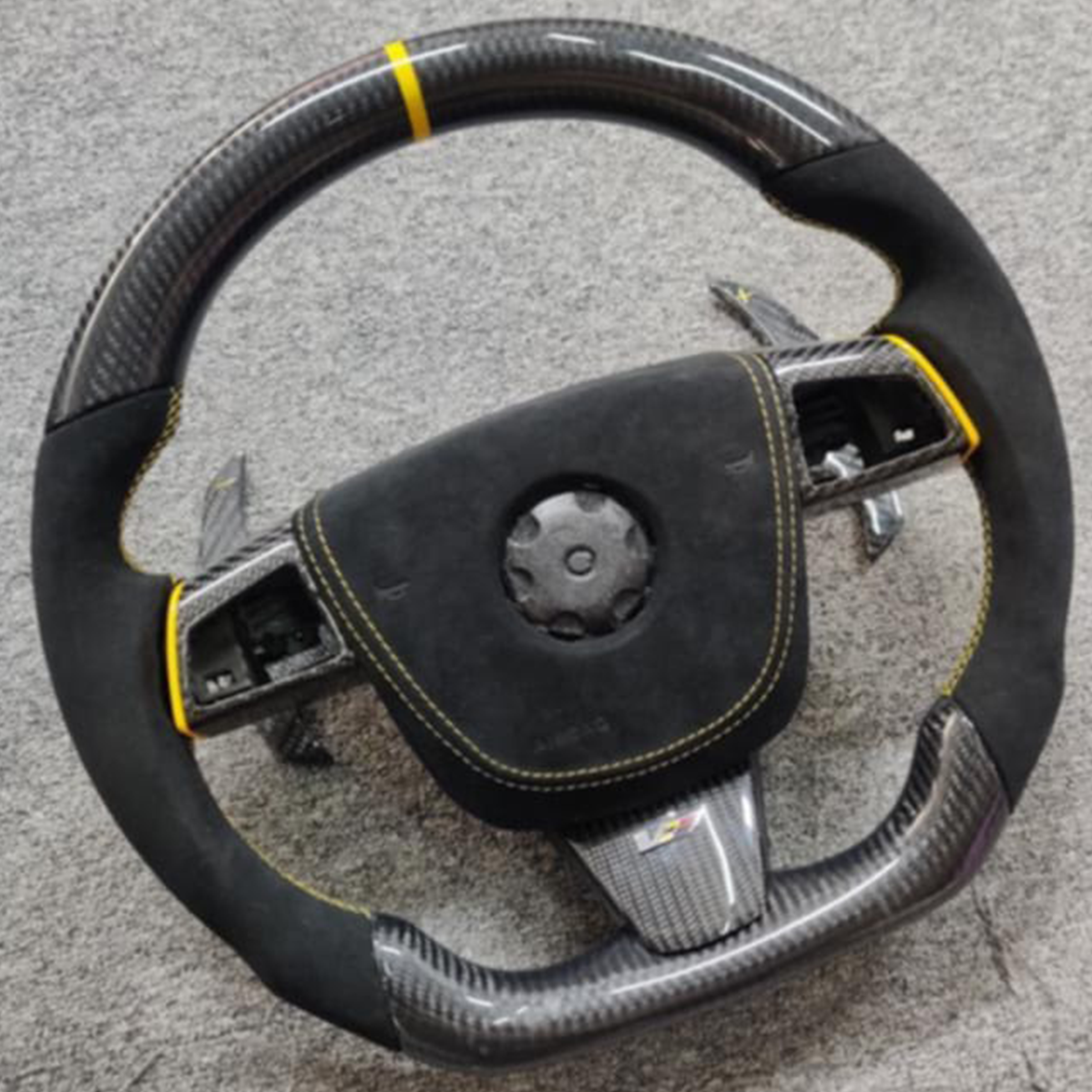 2008 - 2015 CTS, CTS-V "V2" Custom Carbon Fiber Steering Wheel with options