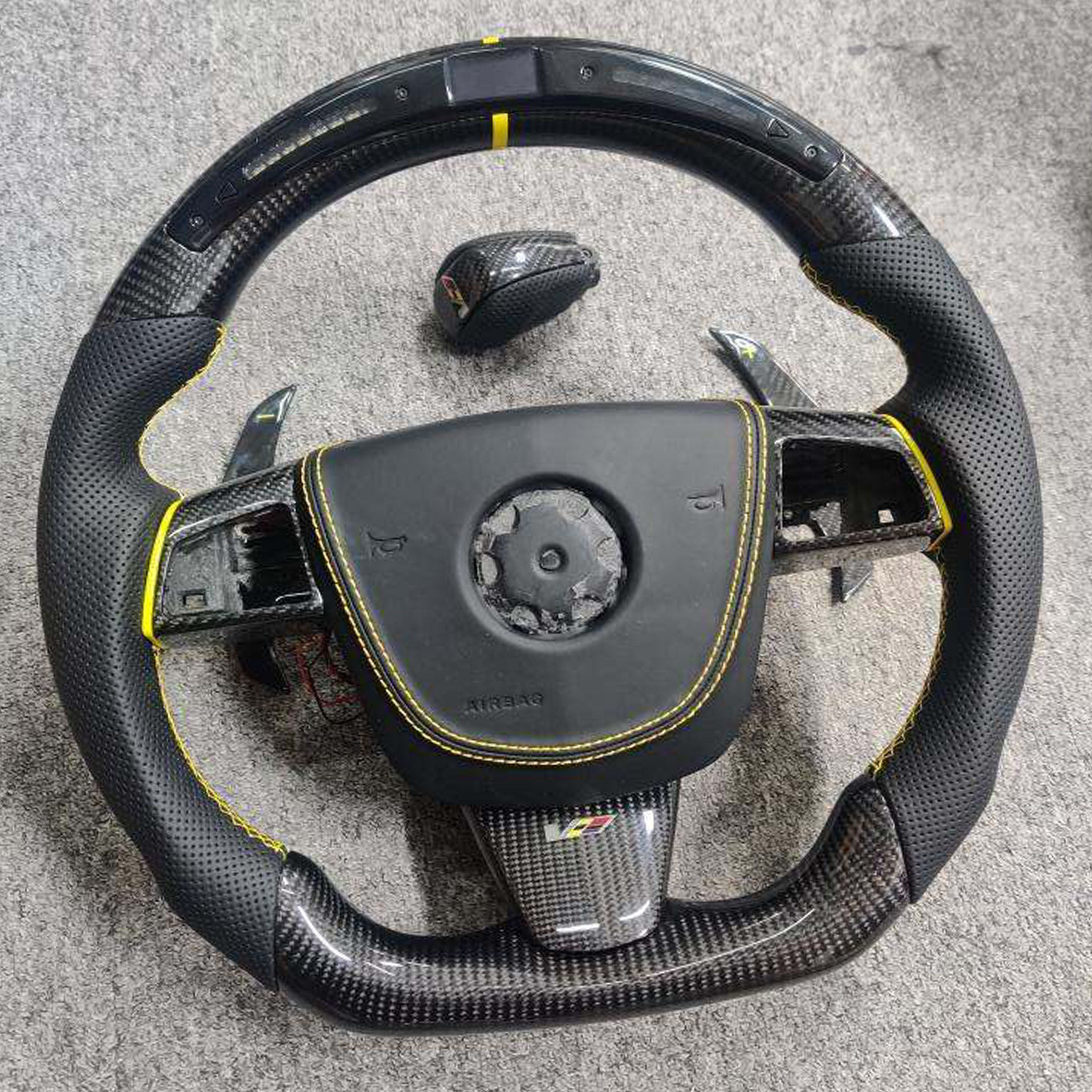 2008 - 2015 CTS, CTS-V "V2" Custom Carbon Fiber Steering Wheel with options