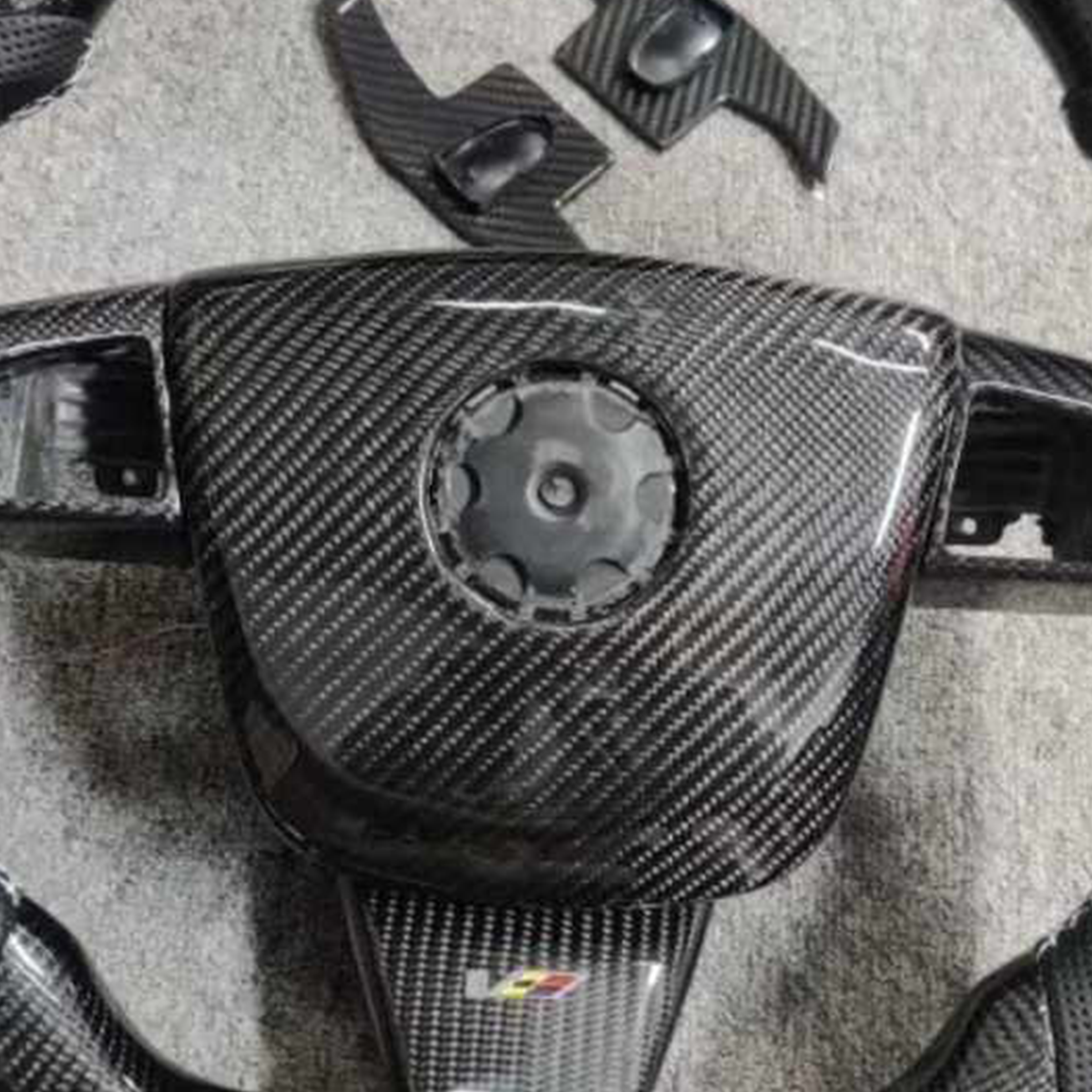 2008 - 2015 CTS, CTS-V "V2" Custom Carbon Fiber Steering Wheel with options