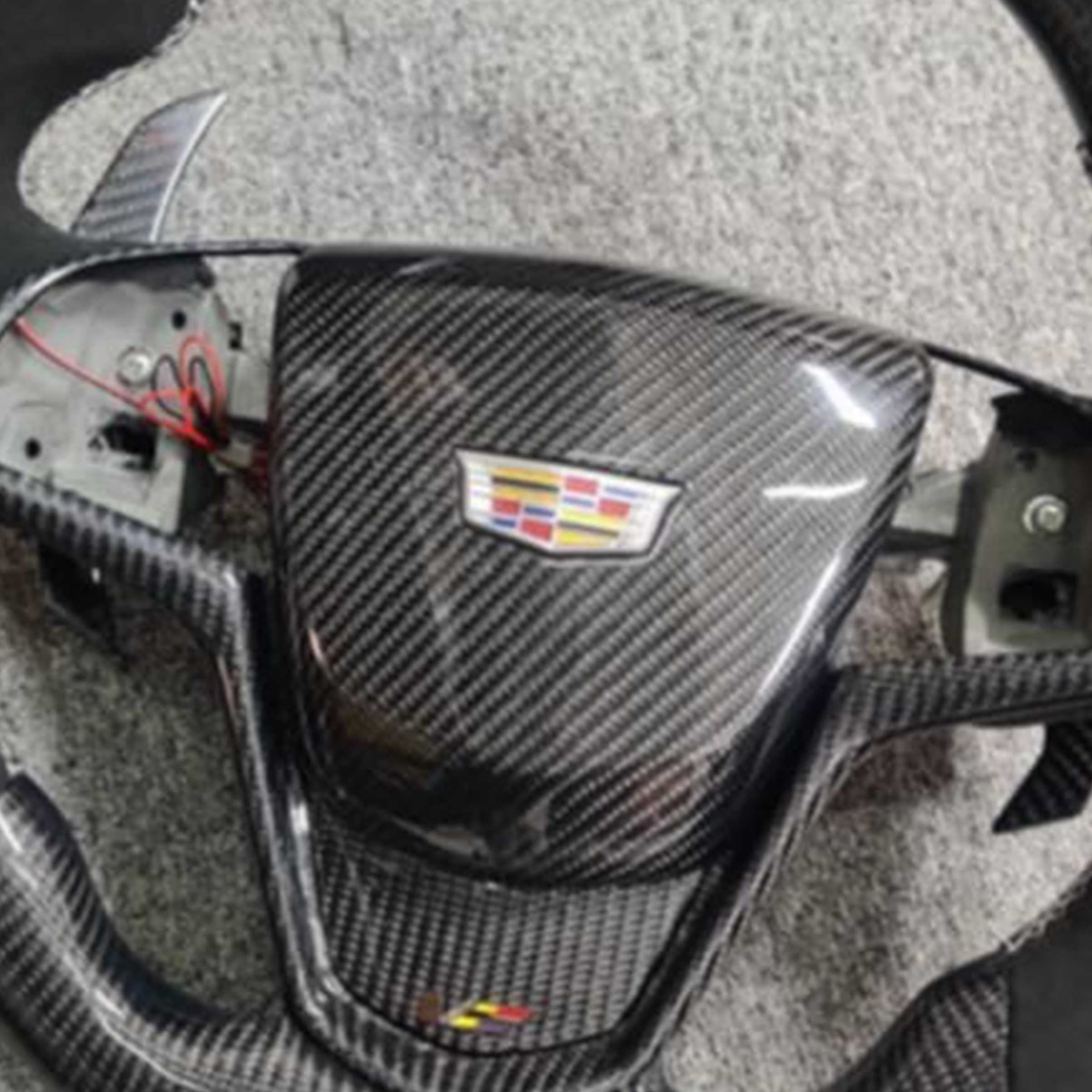 2014 - 2019 CTS CTS-V V3 - Custom Airbag Cover for Steering Wheel with options