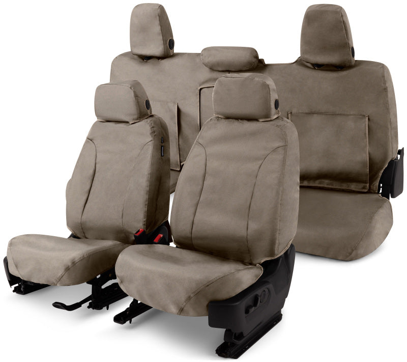 Covercraft 11-16 Ford F-250 Waterproof Polyester SeatSaver Custom Front Row Seat Covers - Taupe
