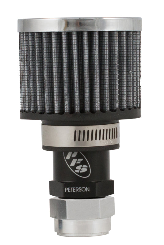 Peterson Fluid Systems Breather One-Way Vac -12AN w/ Filter