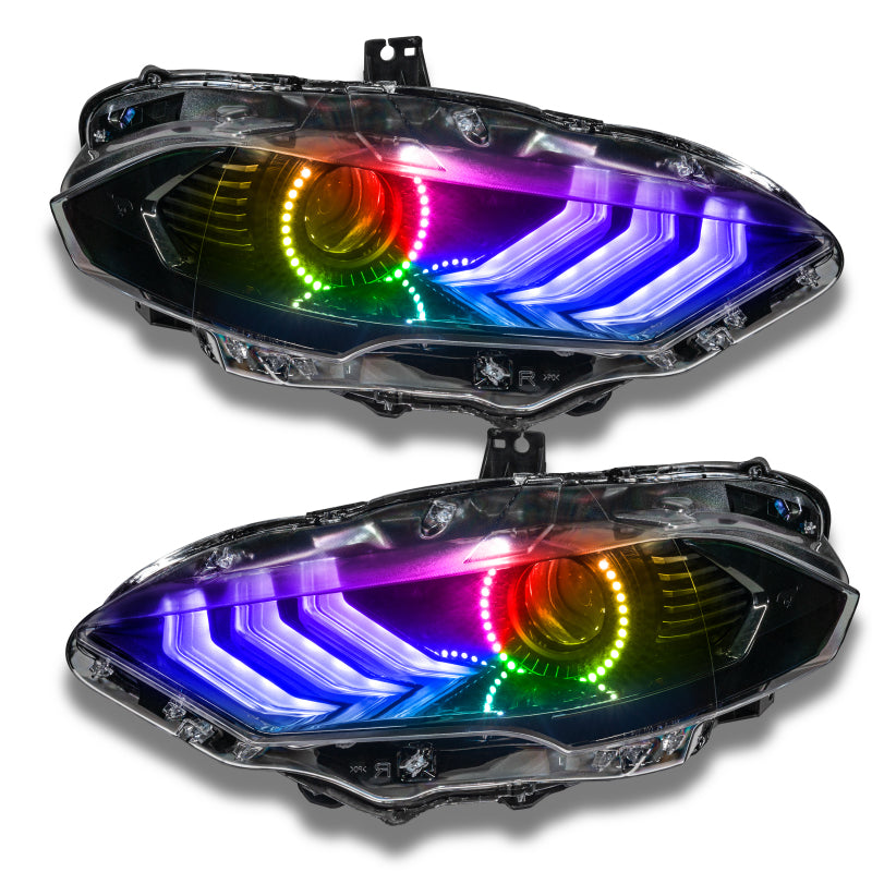 Oracle 18-21 Ford Mustang Dynamic DRL w/ Halo Kit & Sequential Turn Signal - ColorSHIFT