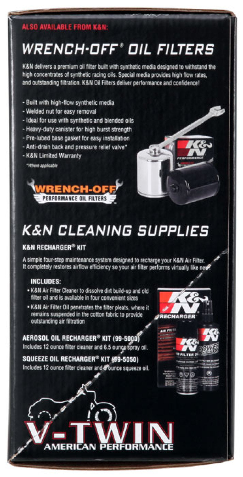 K&N Intake System for Harley-Davidson - Color (Red) - Style (Triangle) - Size (6-8)
