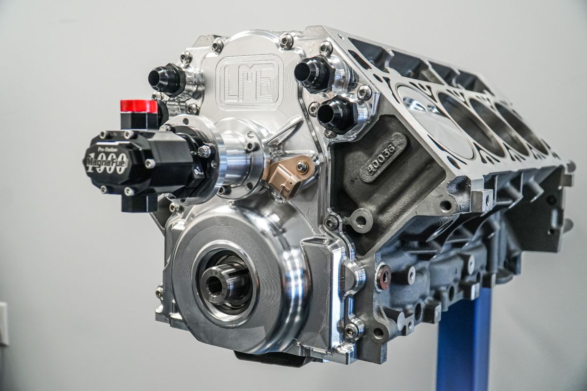 LME Billet LS Cam Drive Front Covers - NATURAL ALUMINUM