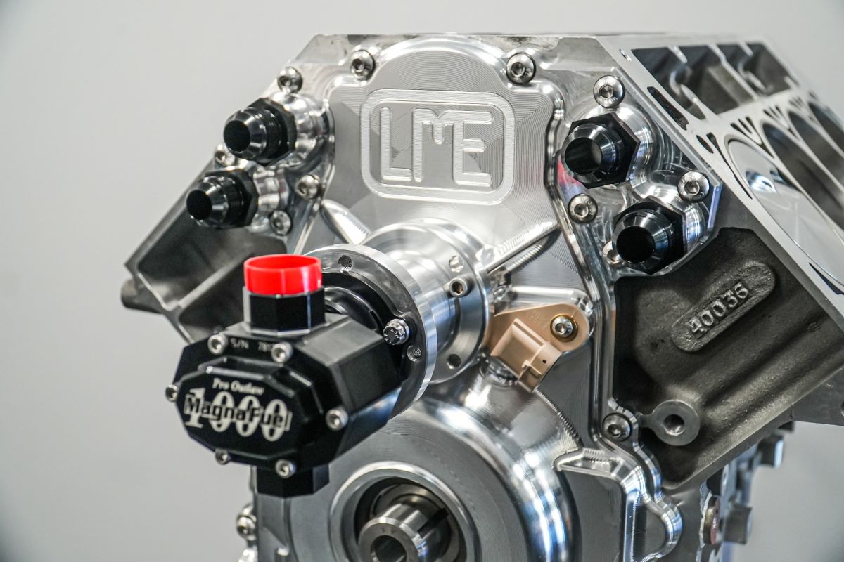 LME Billet LS Cam Drive Front Covers - POWDERCOAT BLACK