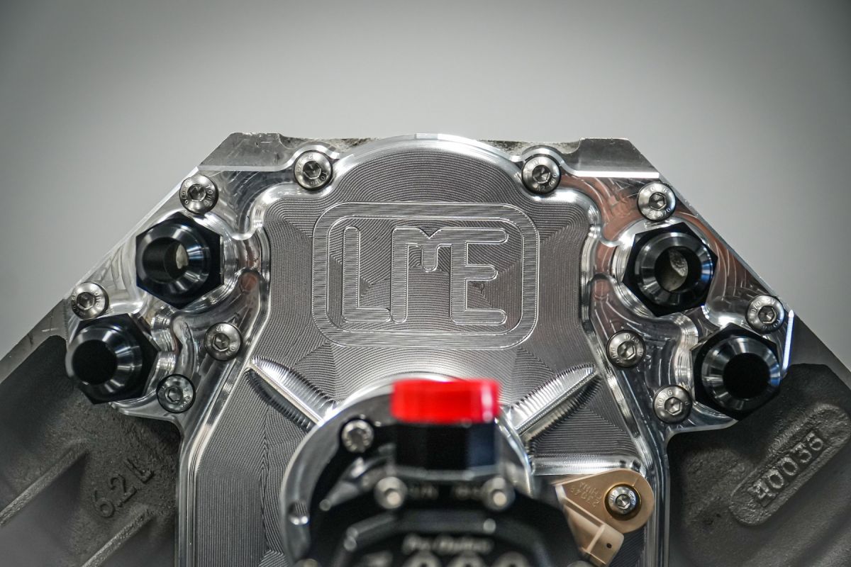LME Billet LS Cam Drive Front Covers - POWDERCOAT BLACK