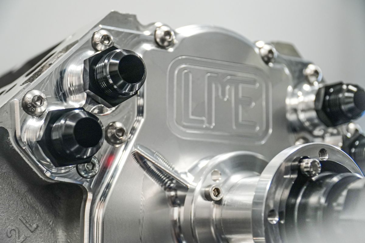 LME Billet LS Cam Drive Front Covers - NATURAL ALUMINUM