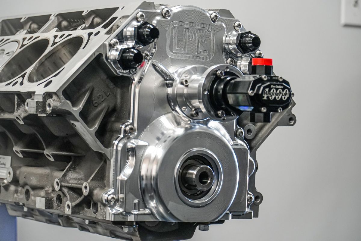 LME Billet LS Cam Drive Front Covers - NATURAL ALUMINUM