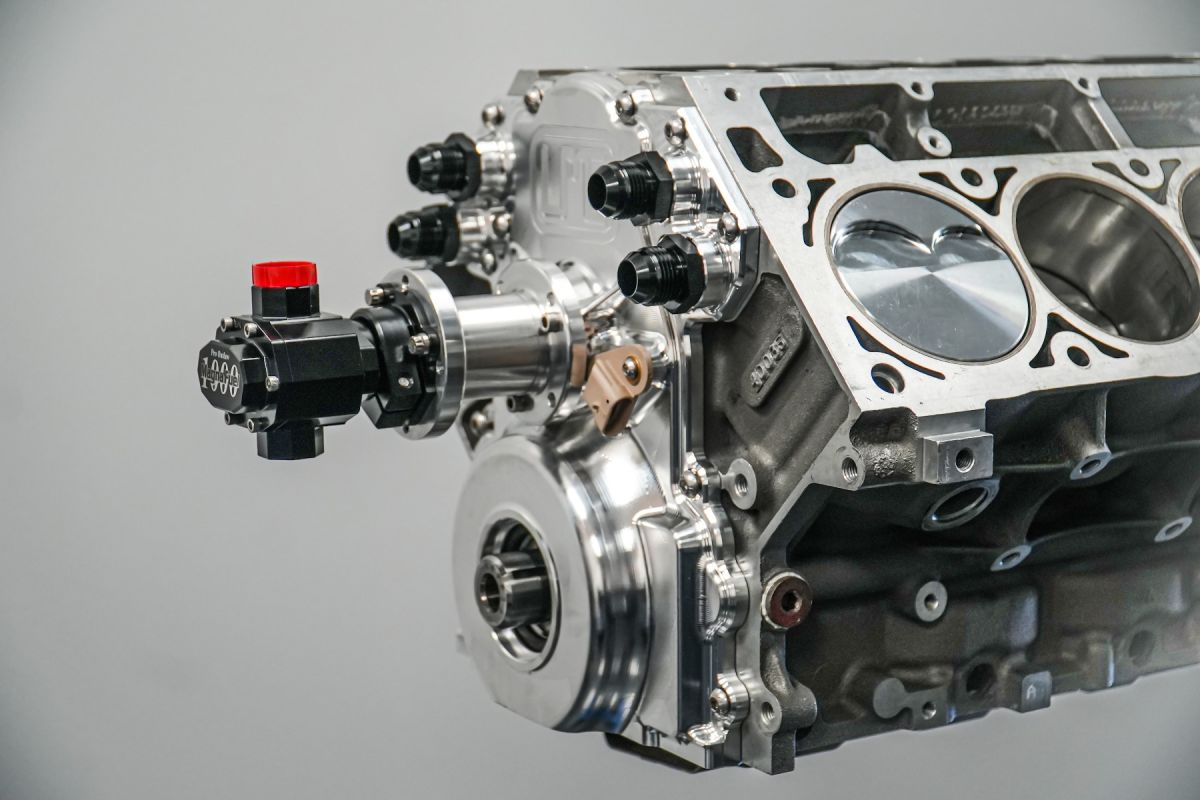 LME Billet LS Cam Drive Front Covers - POWDERCOAT BLACK