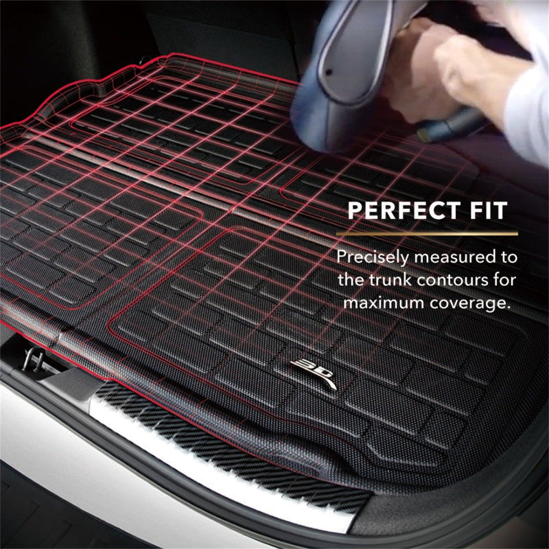 3D MAXpider 22-24 Lucid Air Kagu Black Foldable Rear Cargo