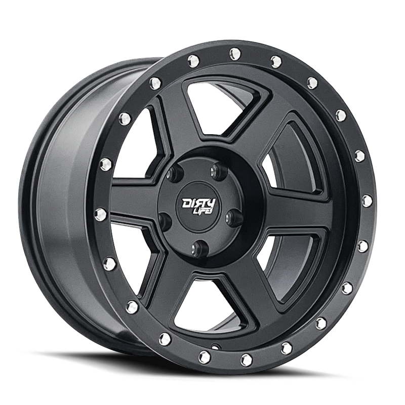 Dirty Life Compound 9315 20x10 / 5x127 BP / -25mm Offset / 78.1mm Hub Matte Black Wheel