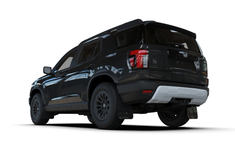 Rally Armor 2026 Honda Passport Black UR Mudflap - Orange Logo