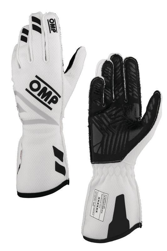 OMP ONE EVO FX GLOVES FIA 8856-2018 WHITE SIZE XL