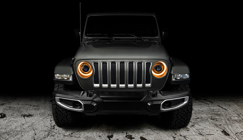 Oracle Jeep JL/Gladiator JT Oculus Bi-LED Projector Headlights - Amber/White Switchback