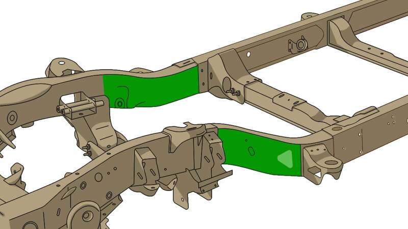 Rustbuster Front Frame Section Right Side