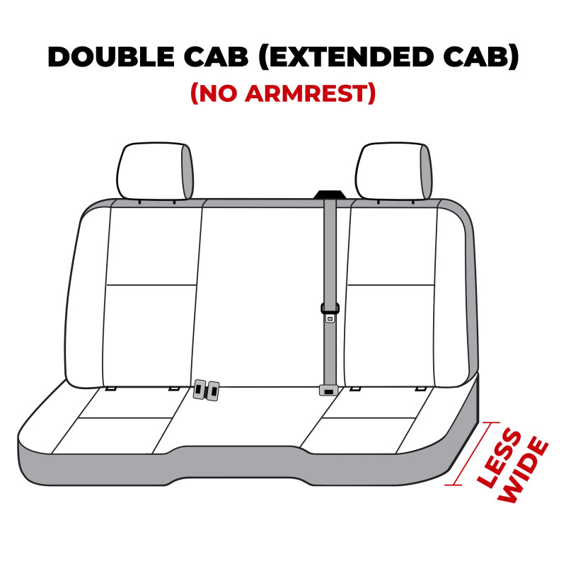 Covercraft 14-18 Chevrolet Silverado Waterproof Polyester SeatSaverSecond Row Seat Covers - Grey