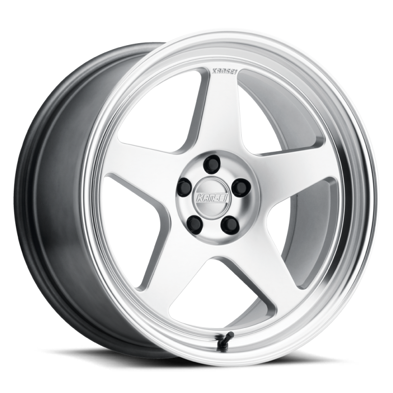 Kansei K12H KNP 18x8.5in / 5x112 BP / 35mm Offset / 66.56mm  Bore - Hyper Silver Machined Lip