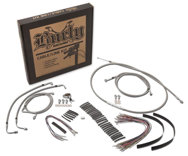 Burly Brand Control Kit 15in Bag / 16in Louie B Bar SS