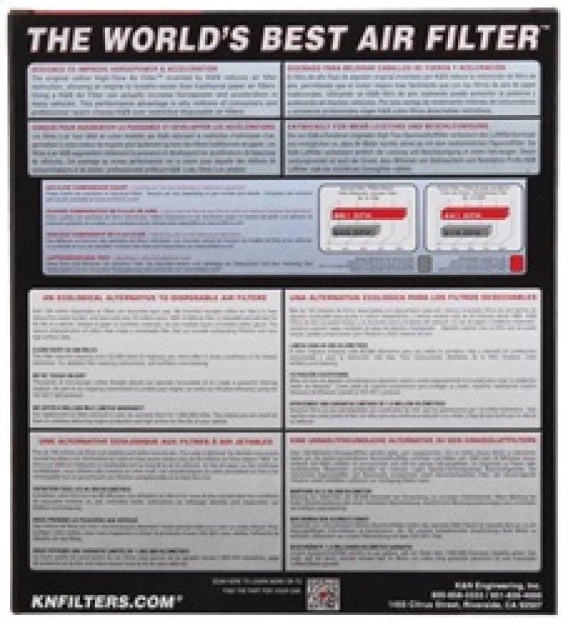 K&N Replacement Air Filter 12-13 Mercedes Benz A180/A200/A220/B180/B200/B220