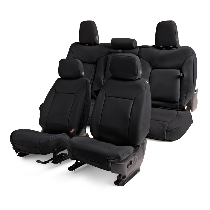 Covercraft 15-22 Chevrolet Colorado/GMC Leatherette PrecisionFitFront Row Seat Covers - Blk