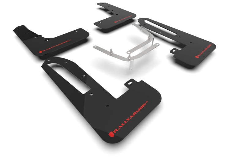 Rally Armor 23-26 Honda Civic Type R Black Mud Flap Red Logo