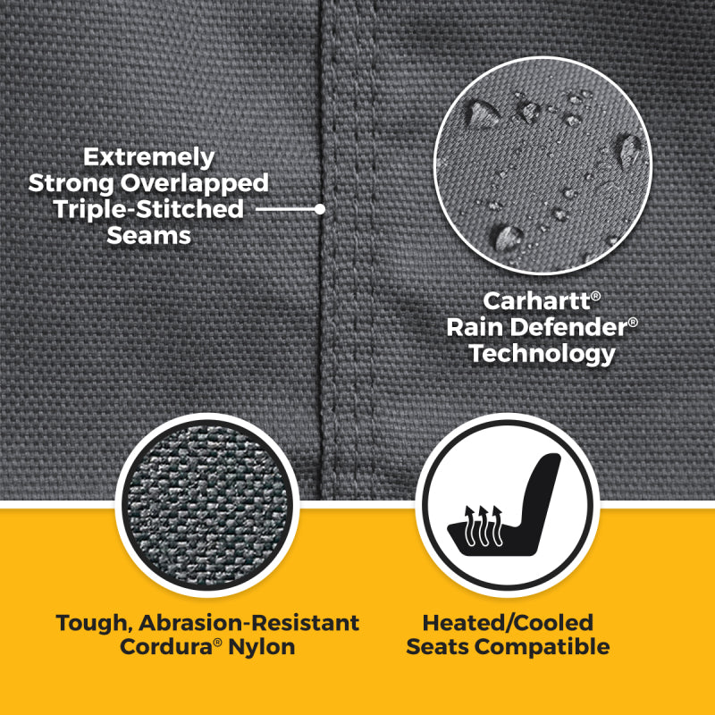 Covercraft 24-25 Jeep Wrangler Fr Buckets El Carhartt Super Dux SeatSaver Custom Front Row Seat Cvr