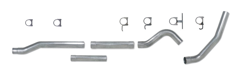 Diamond Eye KIT 4in Catback MFLR RPLCMENT PIPE SGL AL: 03-07 FORD 6.0L F250/F350 (Extended Cab Only)